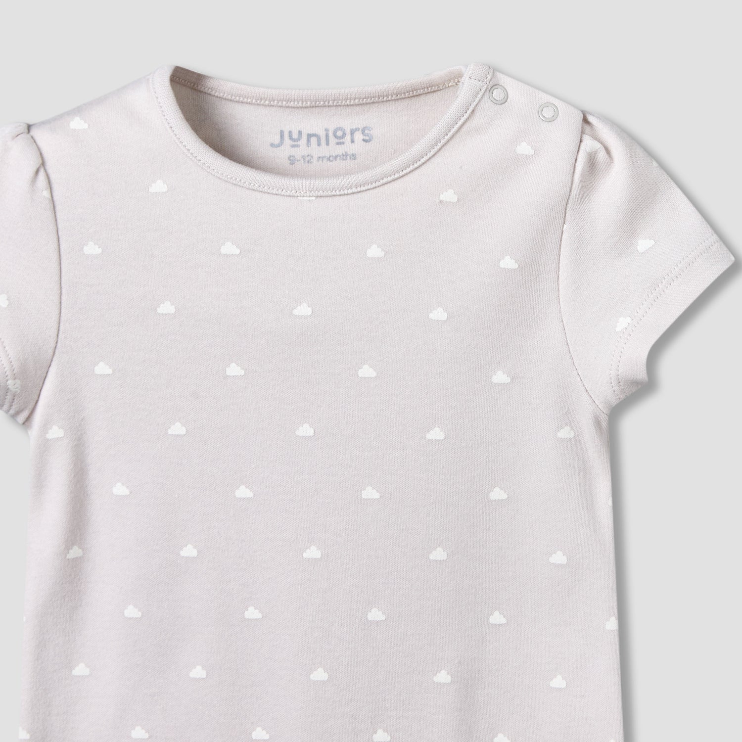 Pack of 2 Juniors Round Neck Short Sleeves Romper with Print