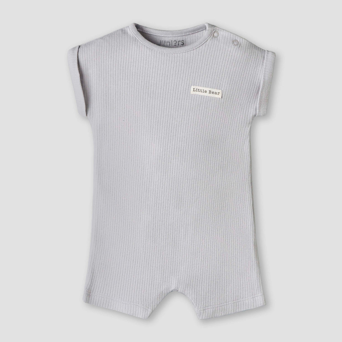 Pack of 2 Juniors Round Neck Short Sleeve Romper with Snap Button Closure
