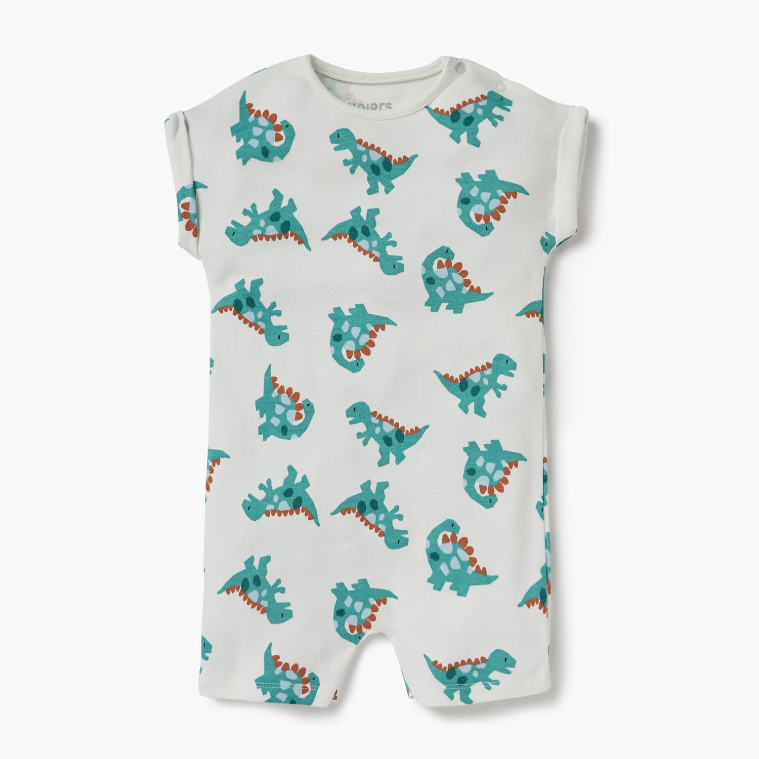 Juniors Dinosaur Detail Romper with Short Sleeves - Set of 2