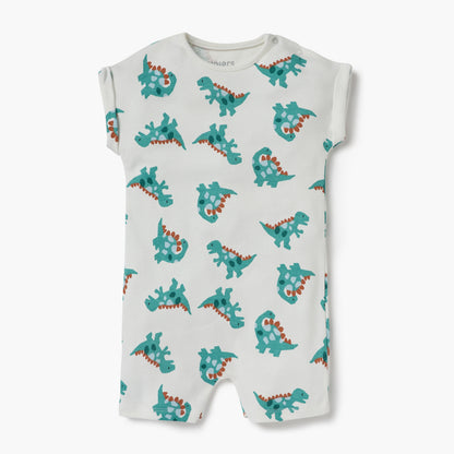 Juniors Dinosaur Detail Romper with Short Sleeves - Set of 2