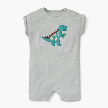 Juniors Dinosaur Detail Romper with Short Sleeves - Set of 2