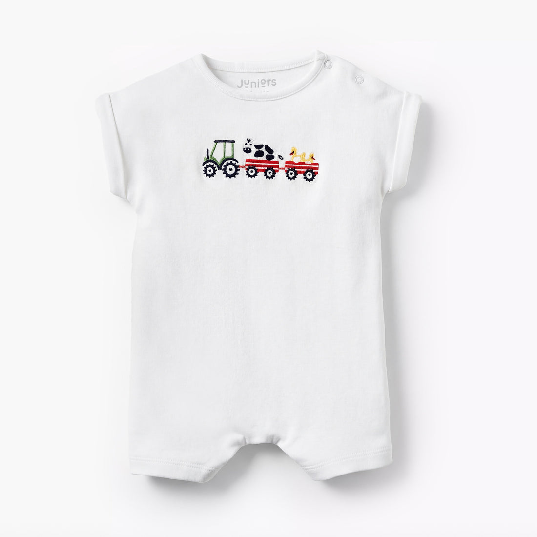 Pack of 2 Juniors Short Sleeves Romper with Farm Print