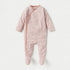 Juniors Striped Closed Feet Sleepsuit - Pink / 9-12 mths