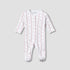 Juniors Cotton Round Neck Long Sleeves Sleepsuit with Floral Print - White / 12-18 mths