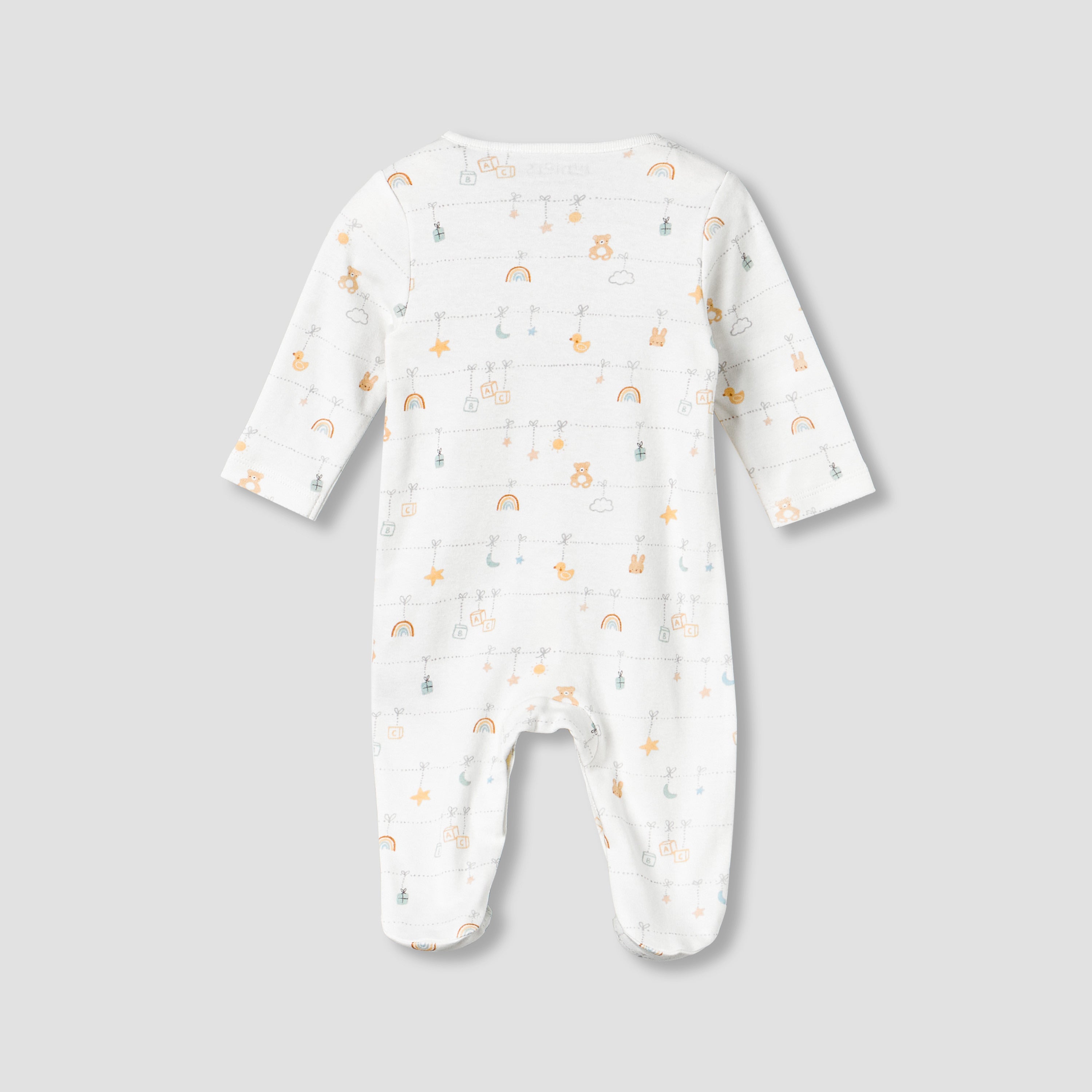 Juniors Cotton Round Neck Long Sleeves Sleepsuit with Fun Print