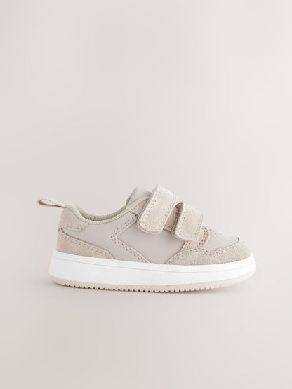Neutral Standard Fit (F) Touch Fastening Leather First Walker Baby Shoes