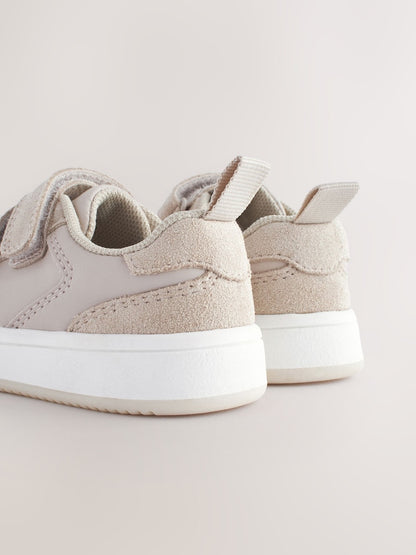Neutral Standard Fit (F) Touch Fastening Leather First Walker Baby Shoes