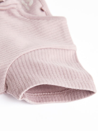Pale Pink 3 Pack Two Way Zip Baby Romper (0mths-3yrs)