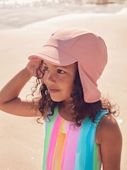 Pink Swim Legionnaire Hat (3mths-10yrs) - Size 3-9 Months (62-74cm)