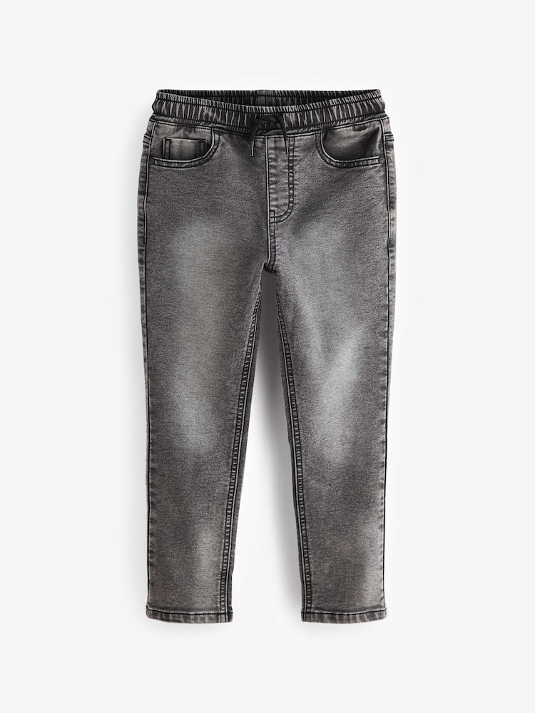 Grey Regular Fit Stretch Elasticated Waist Jeans (3-16yrs)