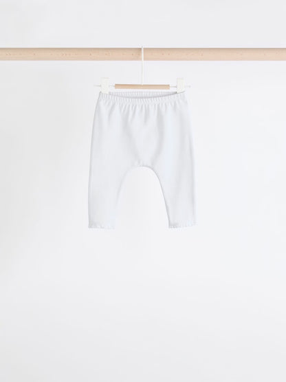 White/Pink Baby Leggings 4 Pack (0mths-2yrs) - Size 50cm (First Size)
