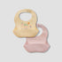 Juniors Assorted Silicone Bib with Button Closure - Set of 2 - Multicolour
