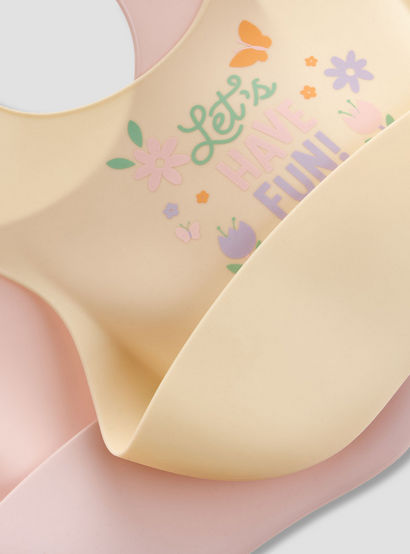 Juniors Assorted Silicone Bib with Button Closure - Set of 2-baby-feeding-bibs-image-5
