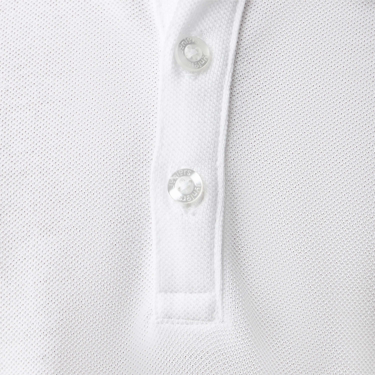 Juniors Solid Polo T-shirt with Short Sleeves