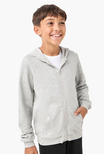 Juniors Textured Long Sleeves Jacket with Hood-undefined-image-1