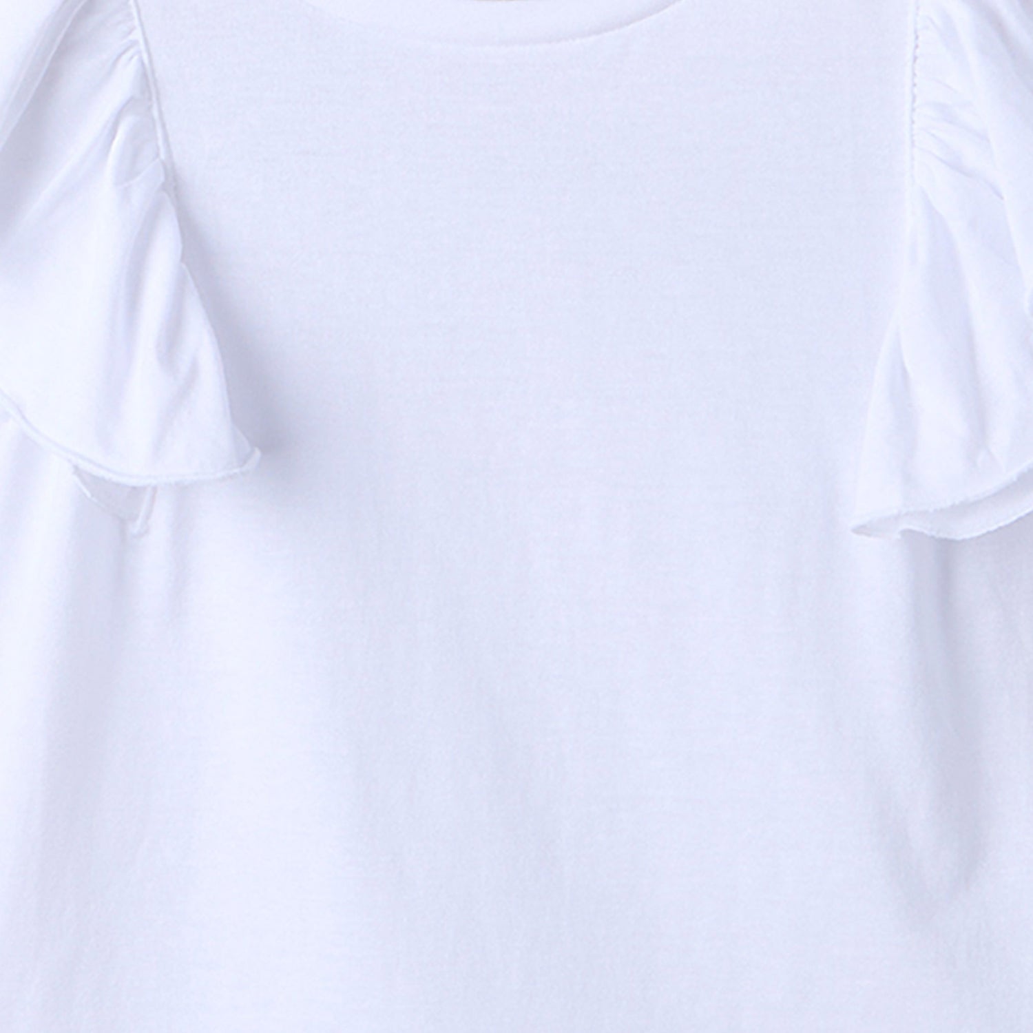 Juniors Solid Top with Ruffle Sleeves - Set of 2