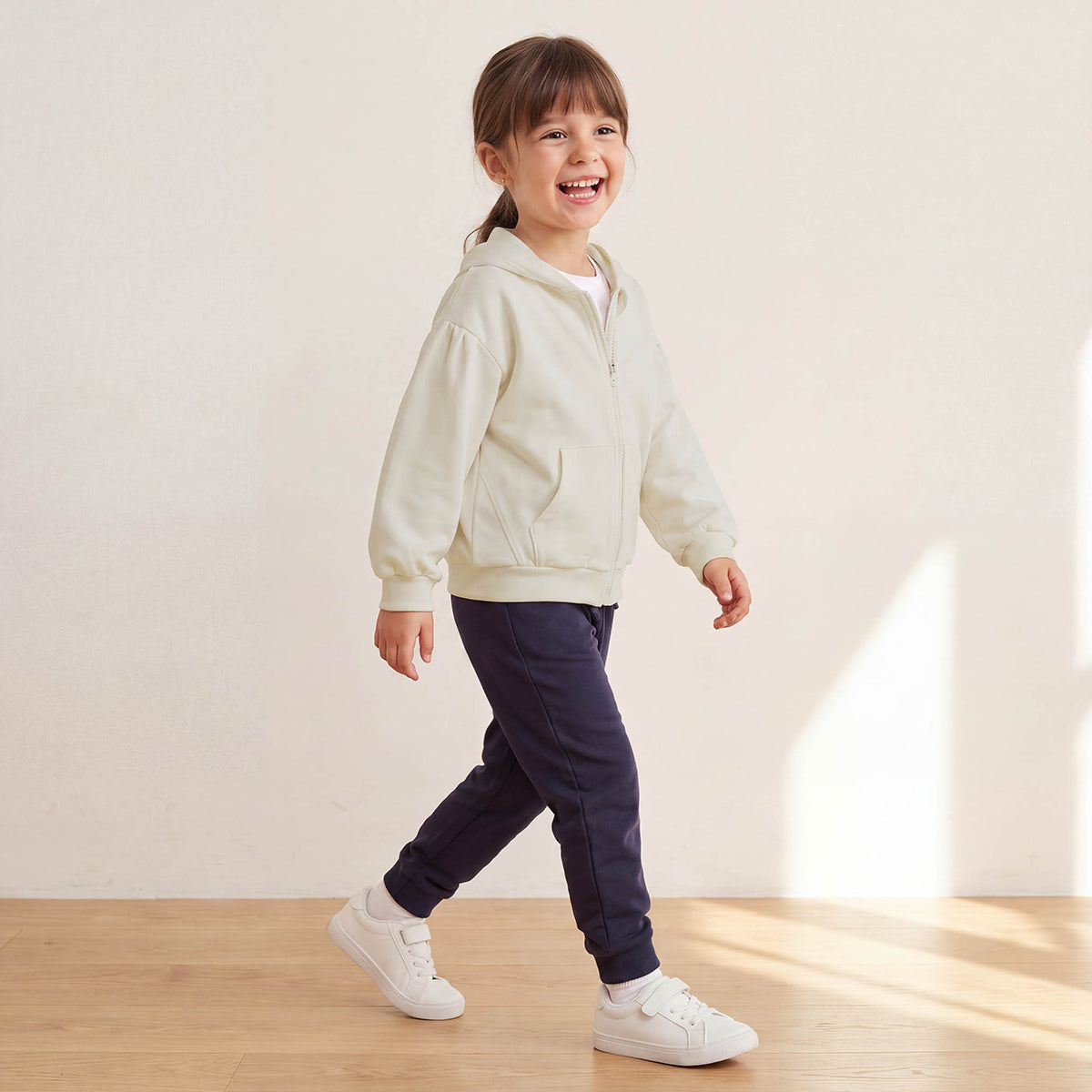 Juniors Hooded Sweatshirt with Long Sleeves