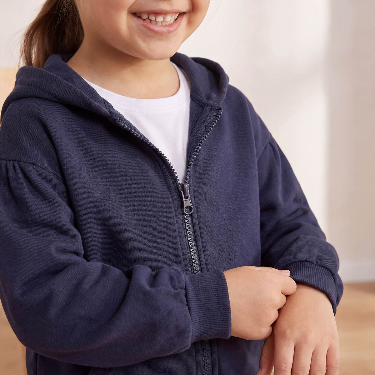 Juniors Hooded Sweatshirt with Long Sleeves