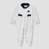 Juniors Heart Print Closed Feet Sleepsuit with Long Sleeves - White / 9-12 mths
