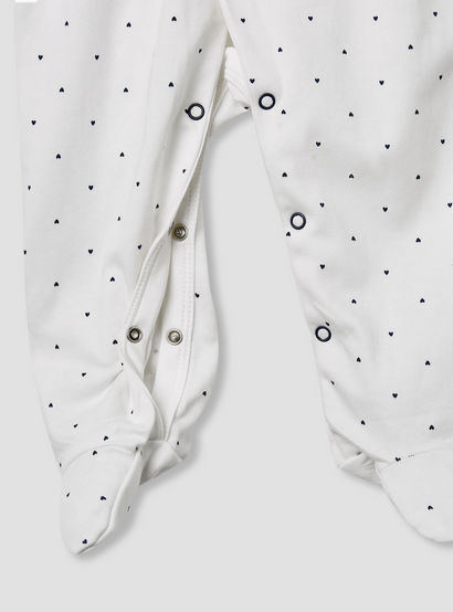Juniors Heart Print Closed Feet Sleepsuit with Long Sleeves-baby-girls-clothing-nightwear-sleepsuits-image-4
