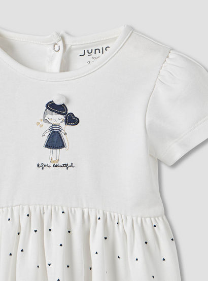Juniors Heart Print A-line Dress with Embroidered Detail-baby-girls-clothing-dressesandjumpsuits-image-3