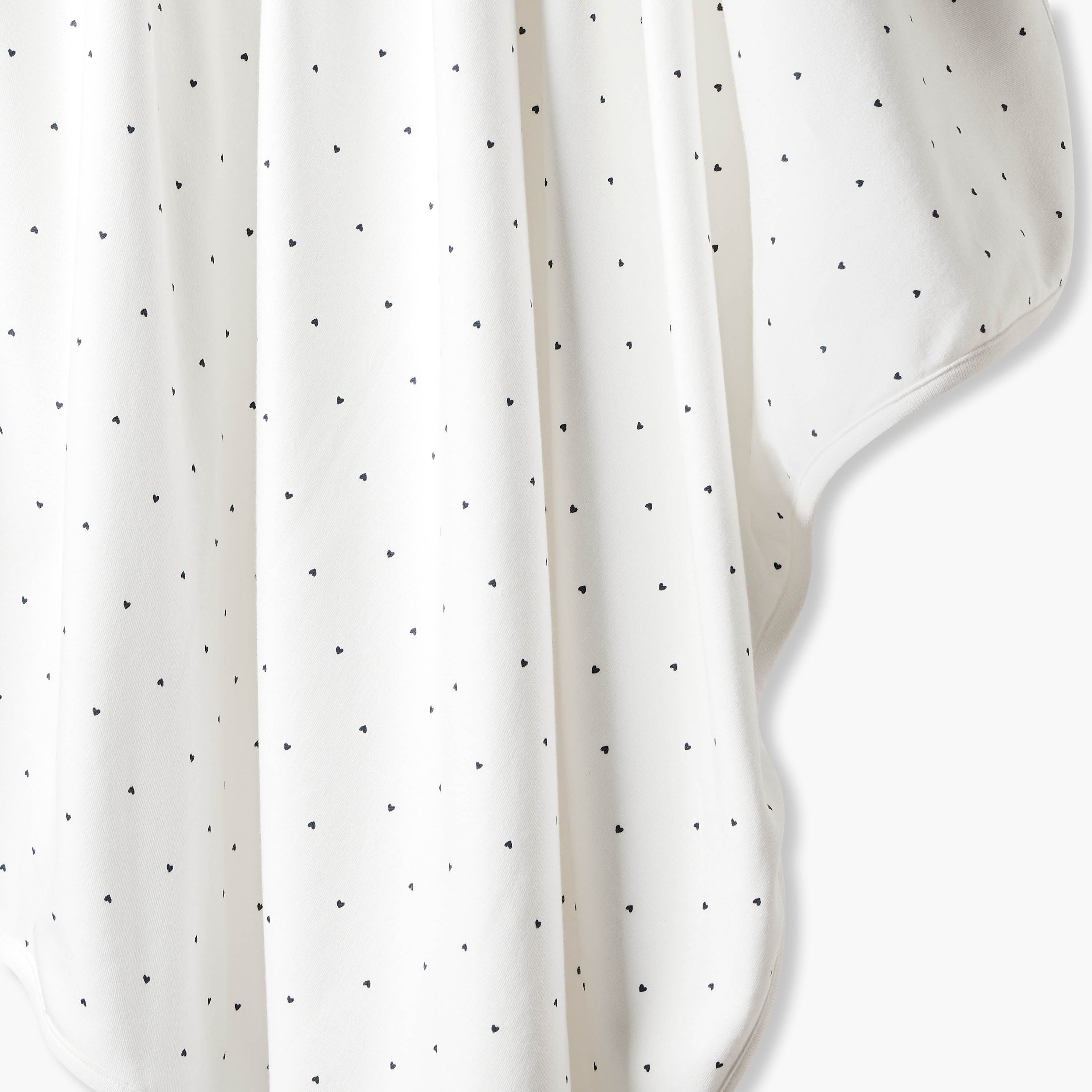 Juniors Heart Print Receiving Blanket