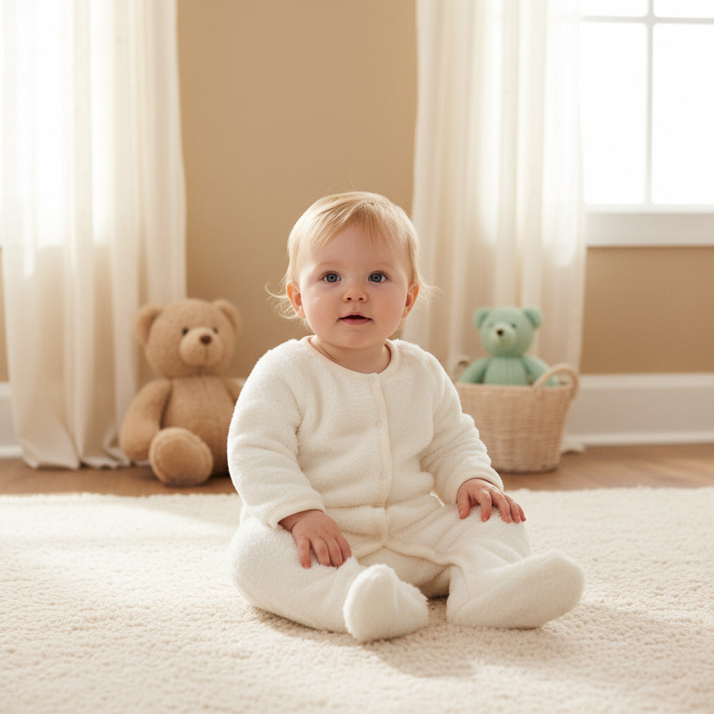 Juniors Textured Sleepsuit with Long Sleeves