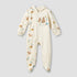 Juniors Hooded Neck Sleepsuit with Snap Button Closure - Cotton - Long Sleeves - Yellow / 9-12 mths