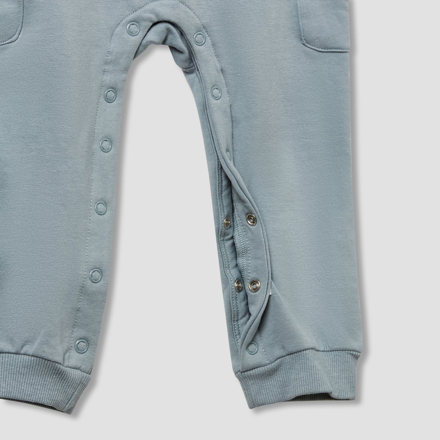 Juniors Henley Neck Sleepsuit with Teddy Applique - Cotton - Long Sleeves
