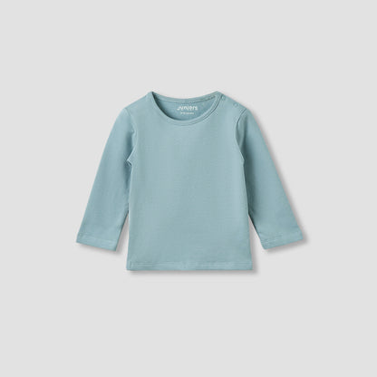 Juniors Boys Dungaree Set with Adjustable Straps - Cotton - Crew Neck - Long Sleeves