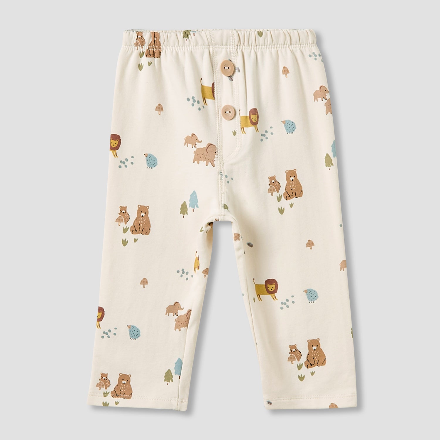 Juniors Pyjama Set with Elephant Print - Cotton - Long Sleeves - Crew Neck