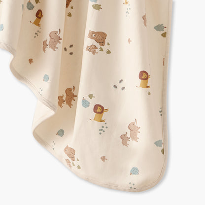 Juniors Receiving Blanket with Safari Print