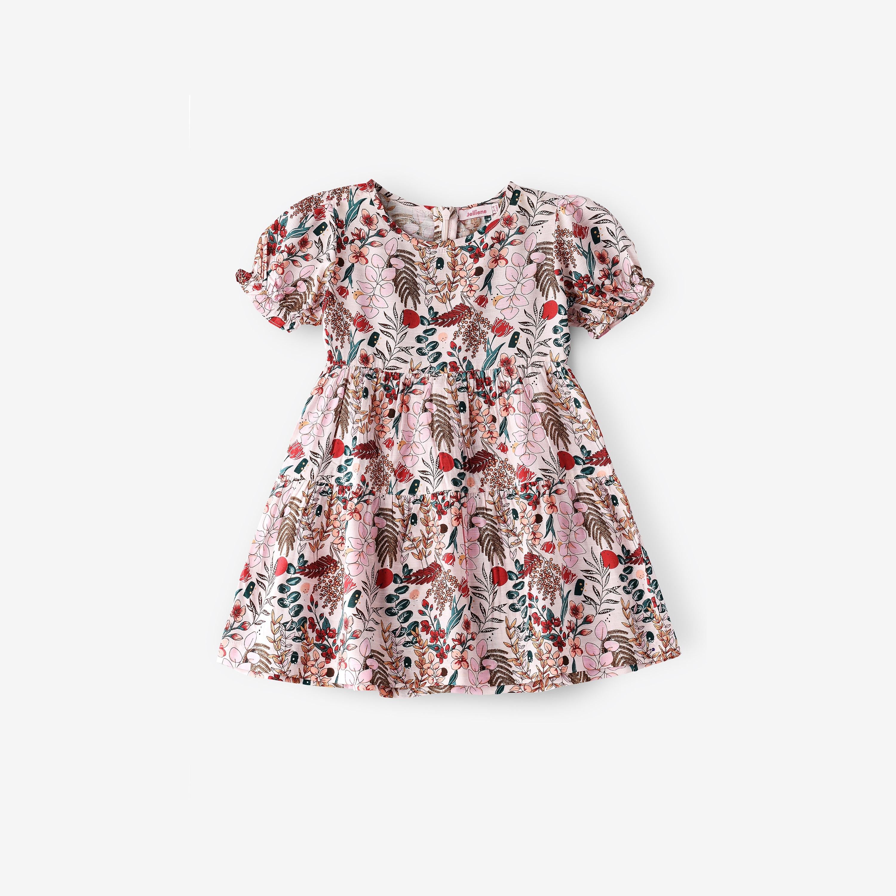 UniqKidz All Over Printed Dress - Pink / 2-3 yrs