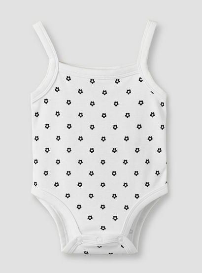 Juniors Cotton Square Neck Strappy Bodysuit with Floral Print-baby-girls-clothing-bodysuits-image-2