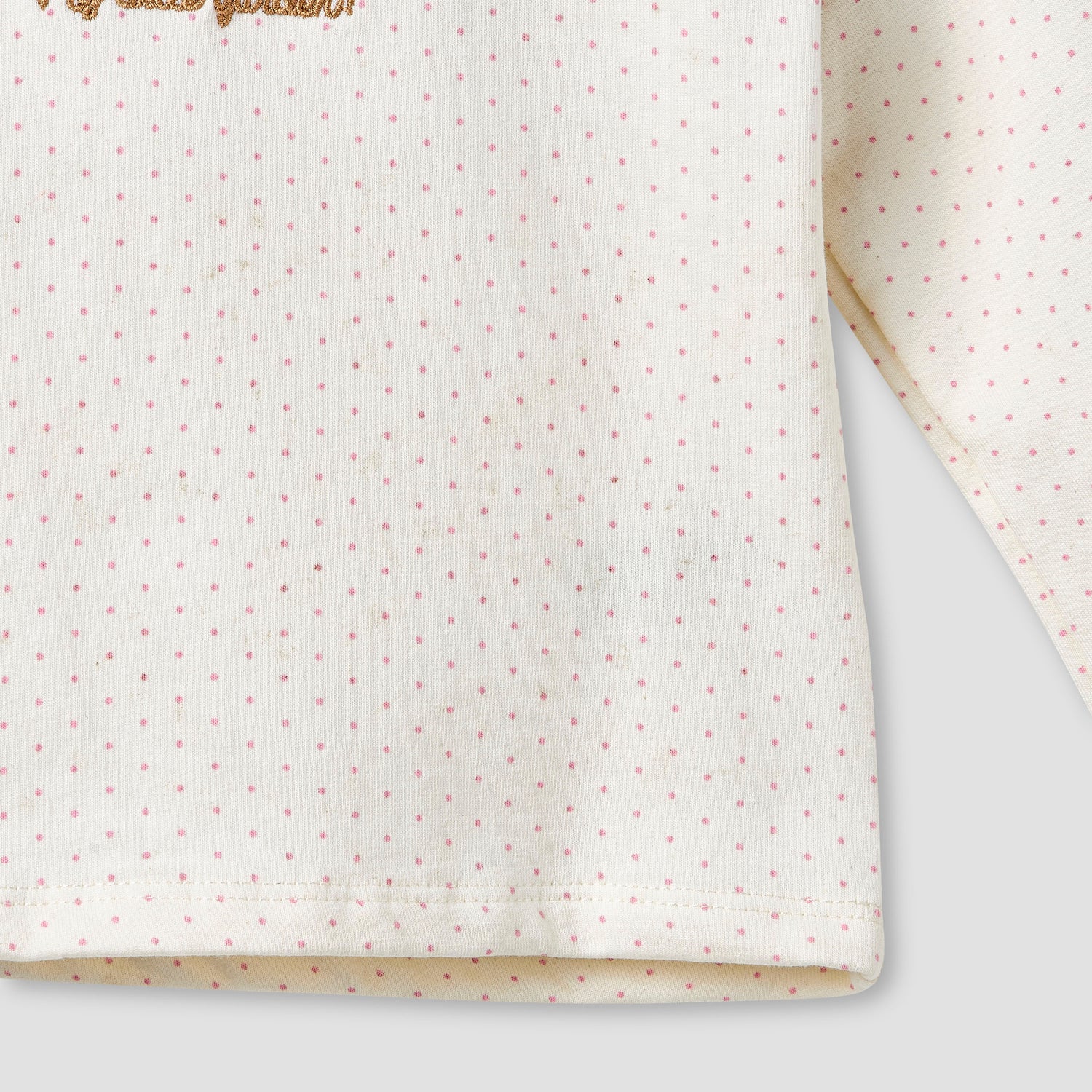 Juniors Bunny Embroidered T-shirt and Elasticated Pyjama Set
