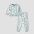Juniors All-Over Floral Print Sweatshirt and Pyjama Set - Green / 12-18 mths