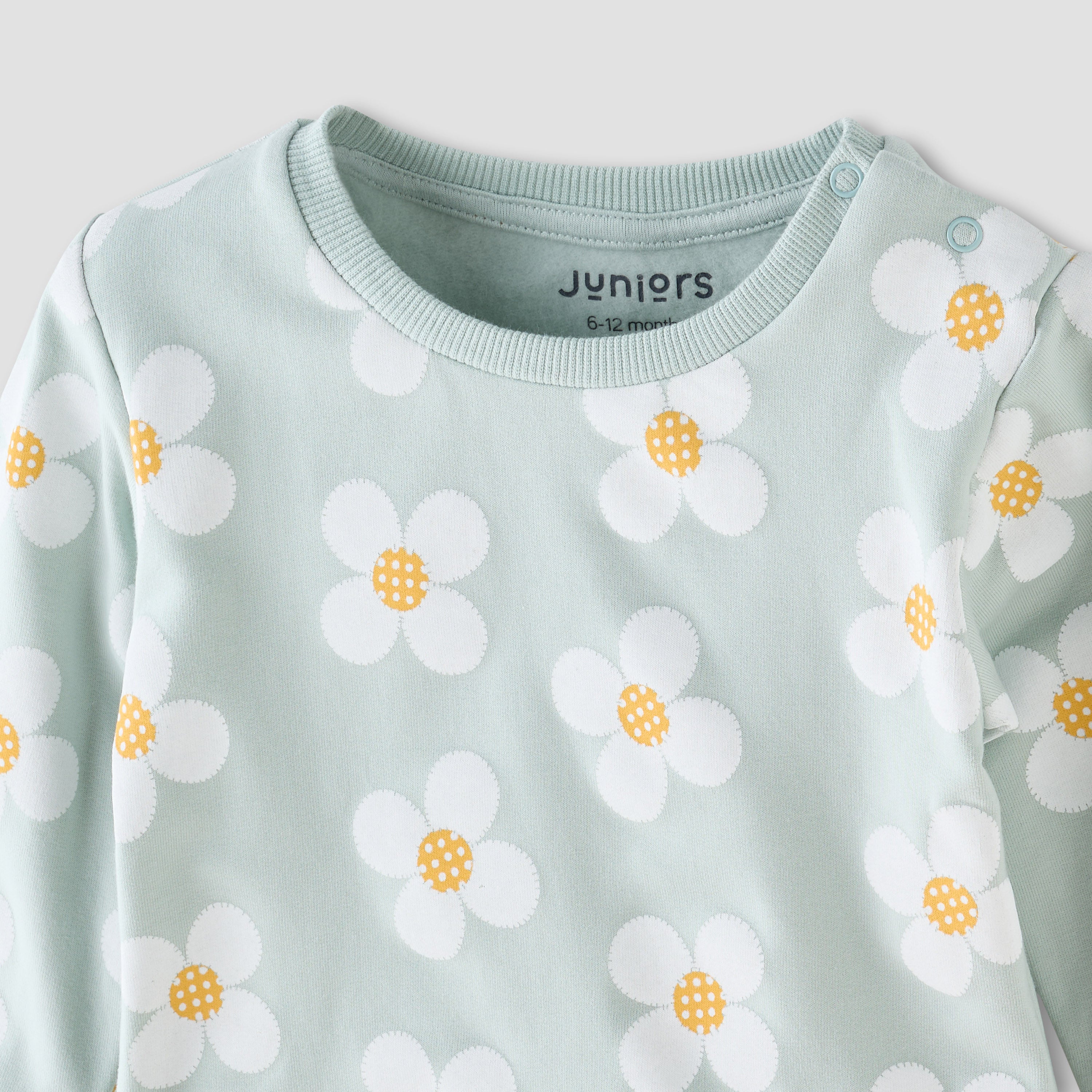 Juniors All-Over Floral Print Sweatshirt and Pyjama Set