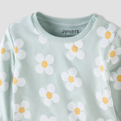 Juniors All-Over Floral Print Sweatshirt and Pyjama Set