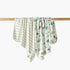 Juniors Cotton Assorted Design Receiving Blanket - Pack of 2 - Green / 0-6 mths