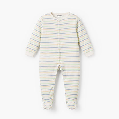 Pack of 2 Juniors Cotton Crew Neck Long Sleeves Sleepsuit with Dinosaur Print