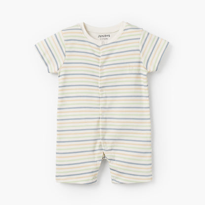 Set of 2 Juniors Cotton Crew Neck Sleepsuit with Romper