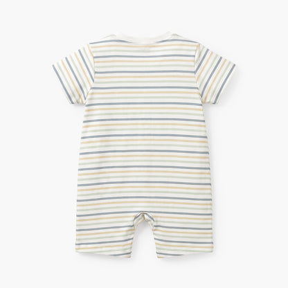 Set of 2 Juniors Cotton Crew Neck Sleepsuit with Romper