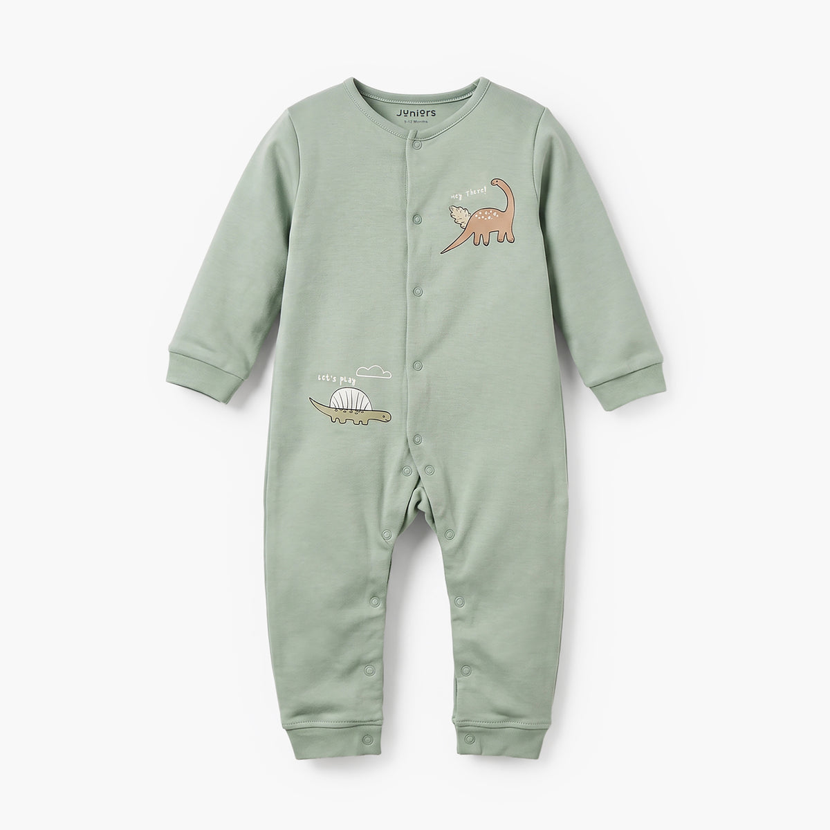 Set of 2 Juniors Cotton Crew Neck Sleepsuit with Romper