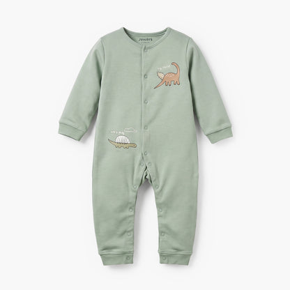 Set of 2 Juniors Cotton Crew Neck Sleepsuit with Romper