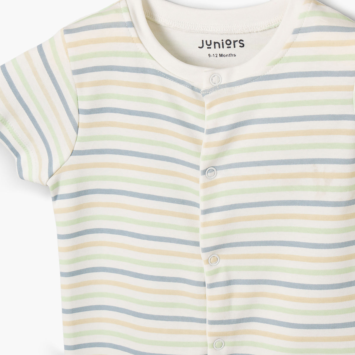 Set of 2 Juniors Cotton Crew Neck Sleepsuit with Romper