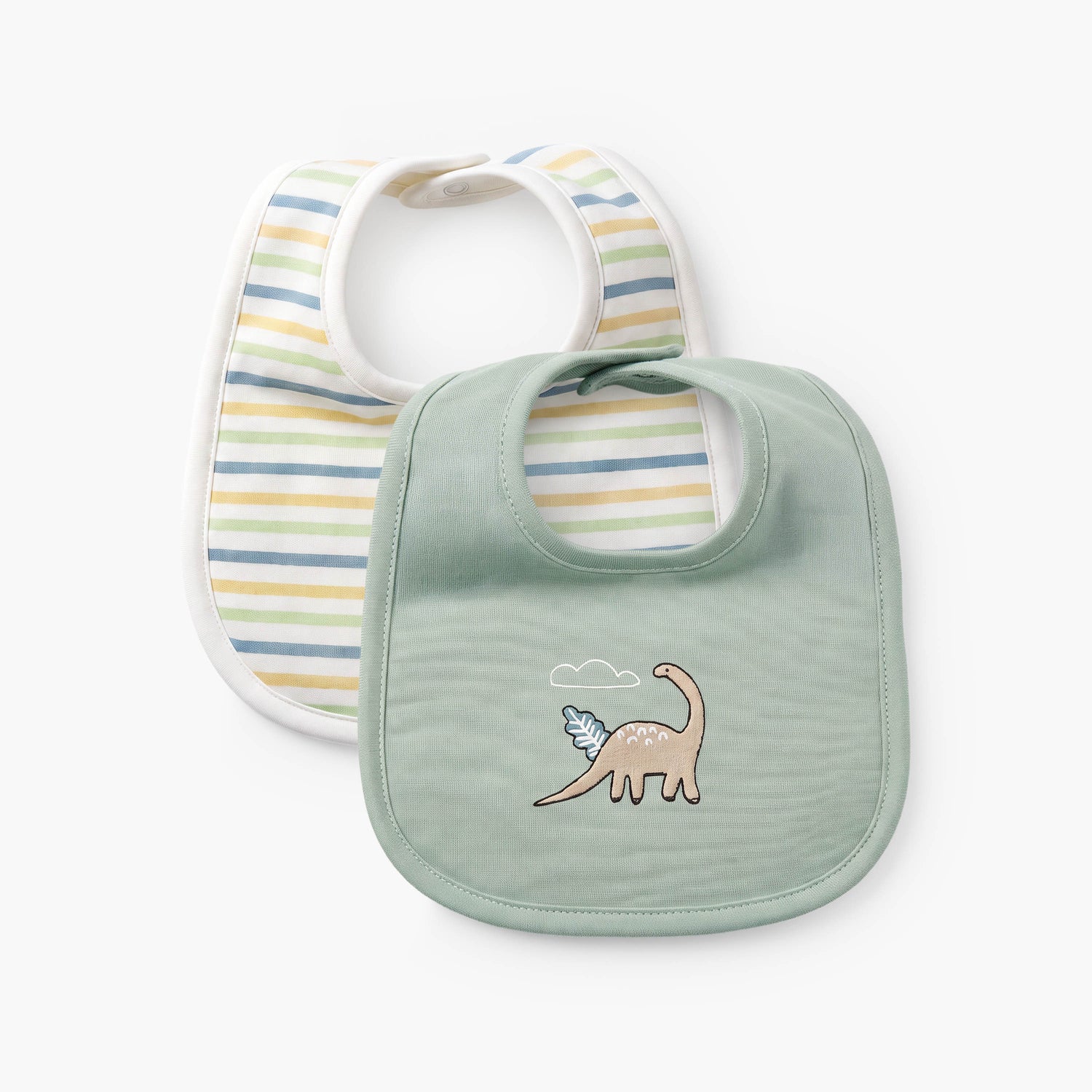 Pack of 2 Juniors Baby Bib with Assorted Print - Green