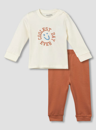 Juniors Cotton Crew Neck Long Sleeves Pyjama Set with Print-promo_babyshop_Buy3for99_UAE130126-image-2