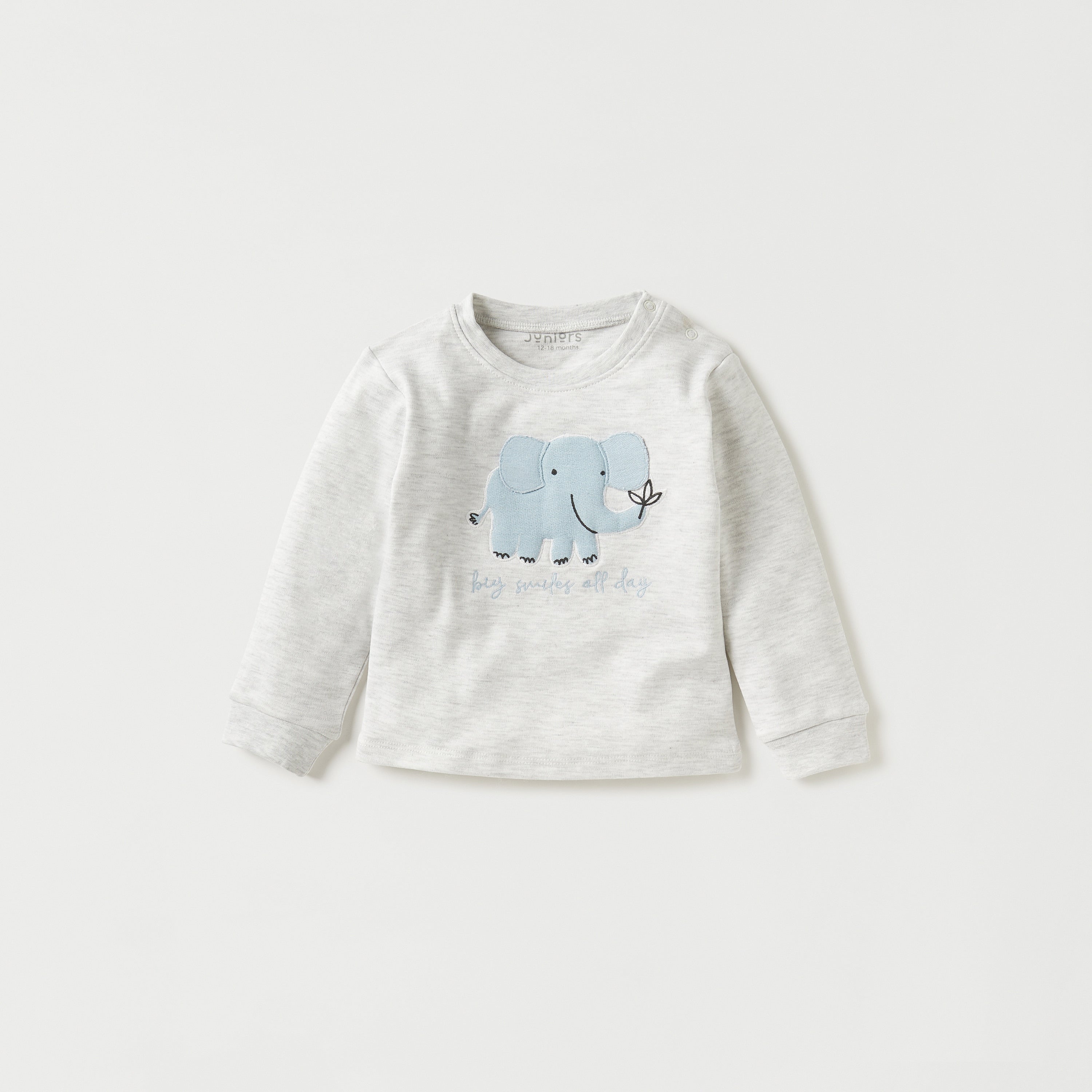 Juniors Elephant Print T-shirt and Pyjama Set