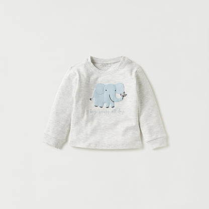 Juniors Elephant Print T-shirt and Pyjama Set