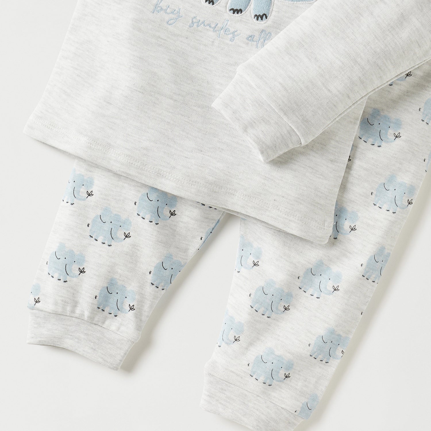 Juniors Elephant Print T-shirt and Pyjama Set